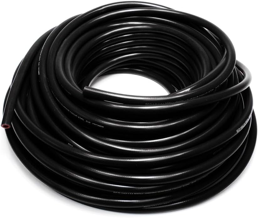 Manguera reforzada calefacción 10pies 3/8" color negro