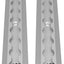 2 Rieles aluminio L 12" Sistema amarre remolque