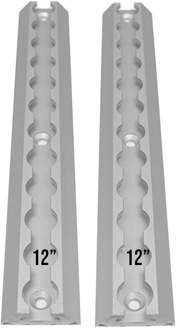 2 Rieles aluminio L 12" Sistema amarre remolque