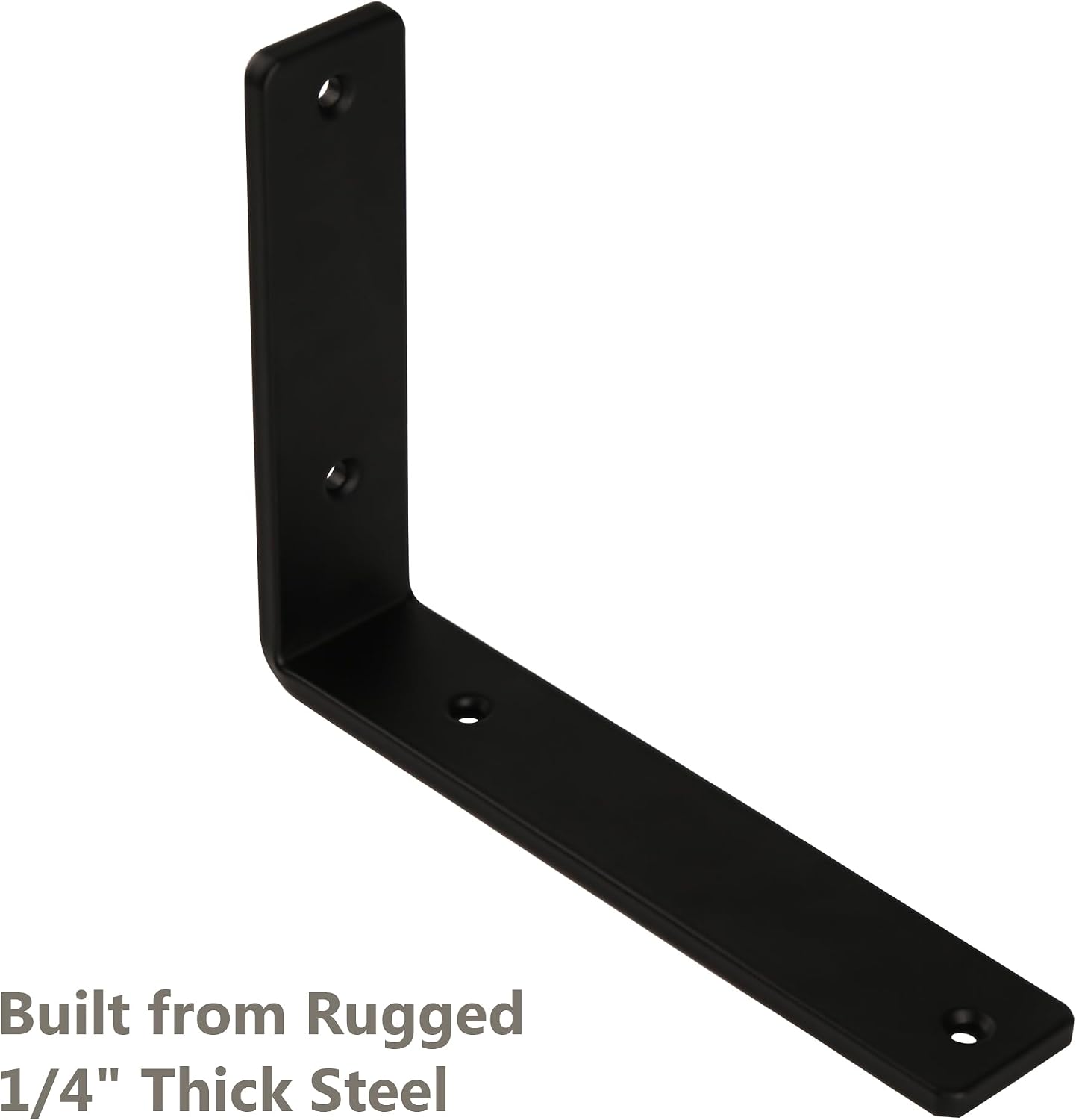 4 Soportes estante 10" acero negro para cocina