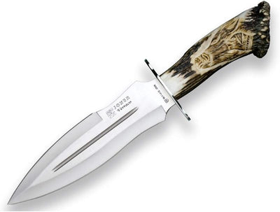 Cuchillo caza Verraco CT42 hoja 10.23" mango asta ciervo