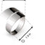 Set 6 servilleteros metal plateado para fiestas