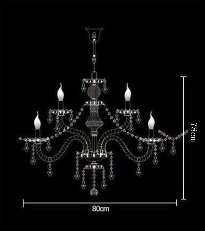 Candelabro cristal techo 15 luces color cognac