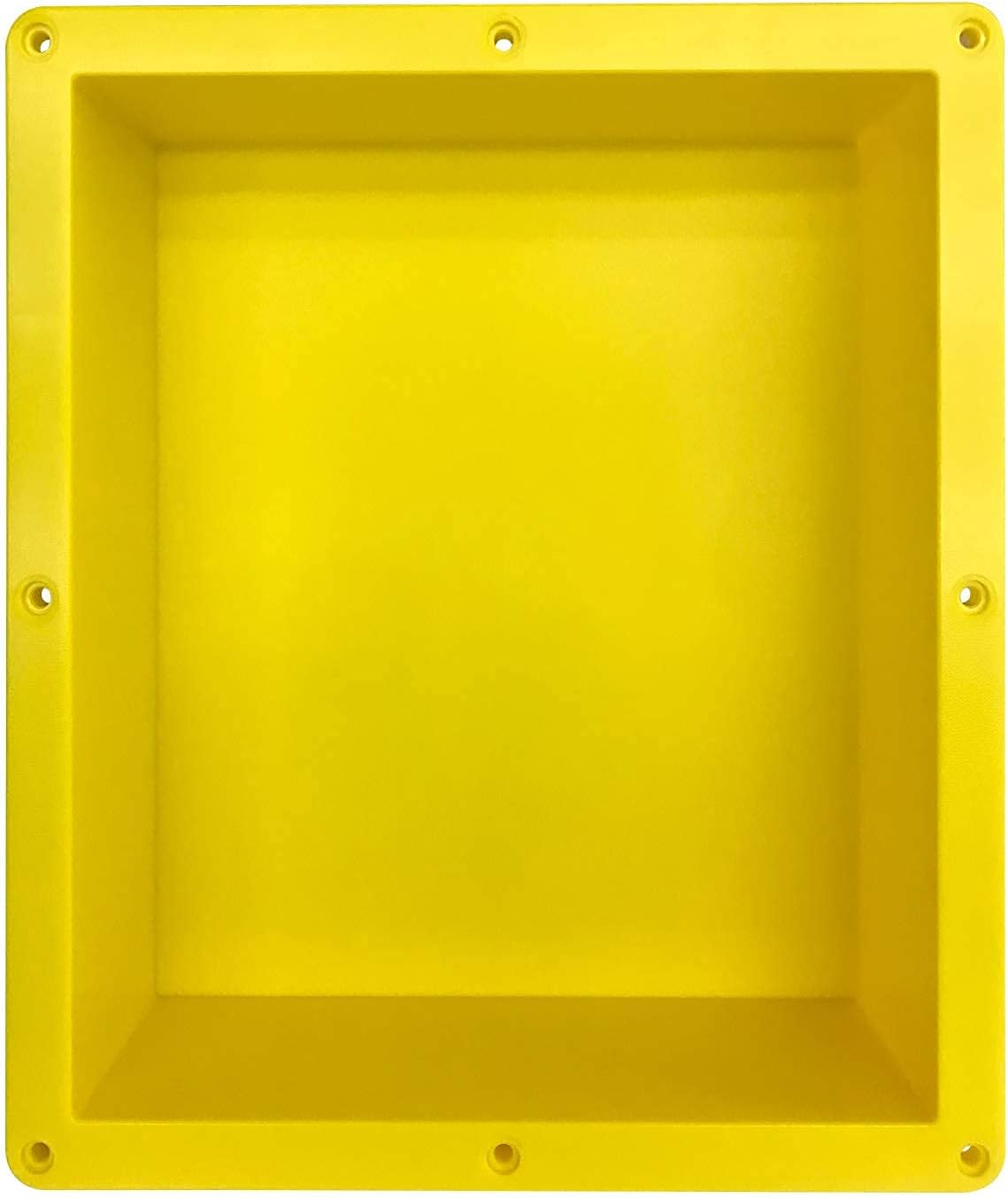 Nicho ducha 16x14" baño rectangular amarillo