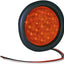 Luz estroboscópica LED redonda color ámbar 4"