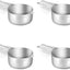 4 Pzas Taza Medidora 120ml Acero Inox Lavavajillas