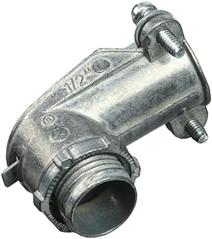 Conector conducto flexible metal 90 grados 1 pza