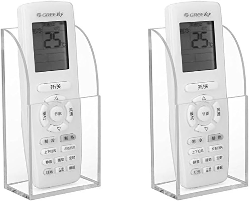 Soporte control remoto TV acrílico transparente