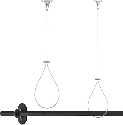 2 Pzas Barra Ducha Soporte Acero Inox para Curva/L/U