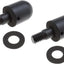 2 Parachoques trasero redondo aluminio anti colisión negro