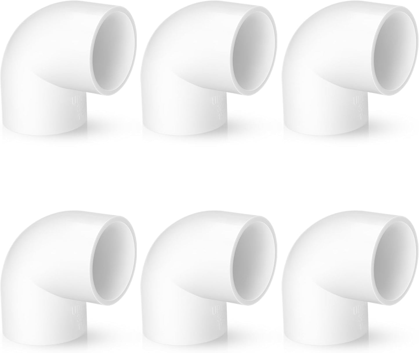 Conector T PVC 1pulg SCH40 90 grados paquete 6
