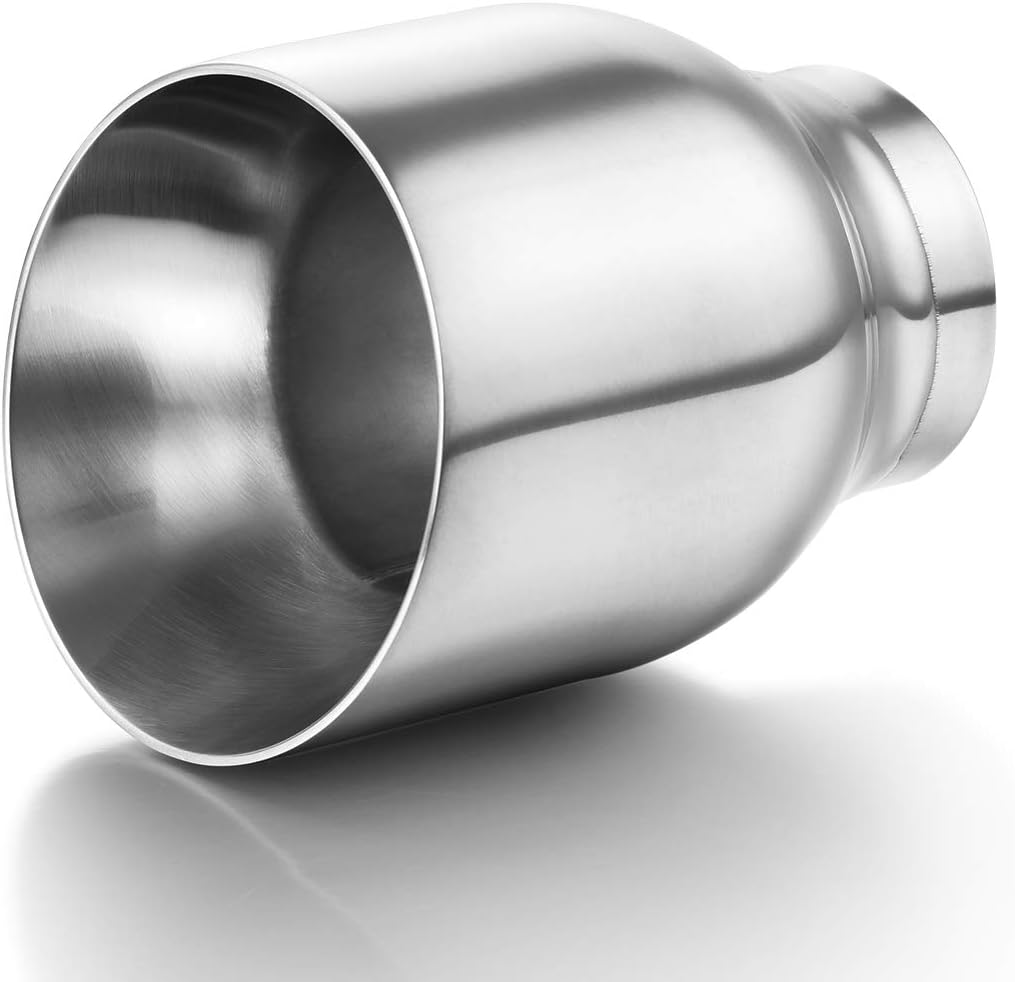 Punta escape 2.5" doble pared acero automóvil