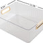 Contenedor plástico transparente multiuso set 4