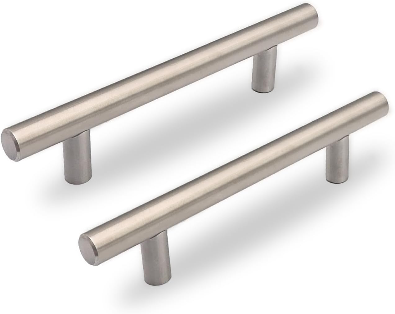 30 Tiradores Acero Inox 3.8pulg para Gabinetes Cocina y Baño