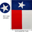 Bandera Texas 12x18pulg doble cara para patio