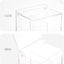 Soporte Qtip 2 rejillas acrílico transparente baño