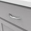 Tirador gabinete cocina núcleo sólido 3" cromo