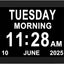 Reloj digital con alarma 8 opciones gran número para