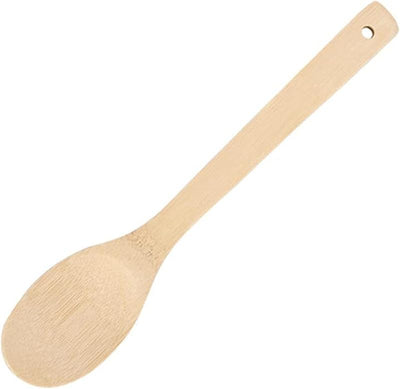 Juego utensilios cocina madera/bambú 12pulg