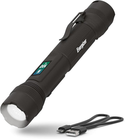 Linterna LED recargable X1000 IPX4 luz exterior emergencias