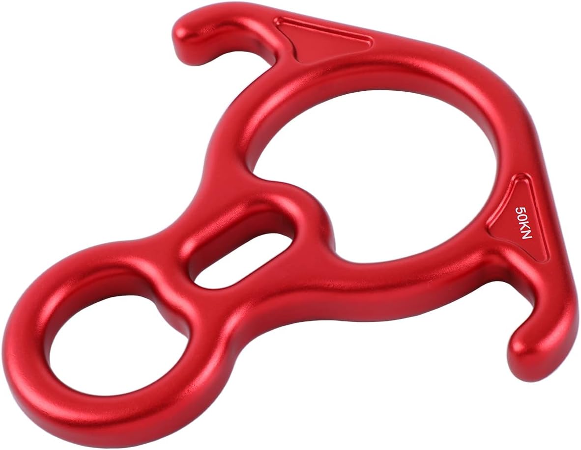 Descensor aluminio 50kn para escalada rescatar