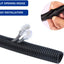 Tubo malla divisible para cables 3/8pulg 32pies negro