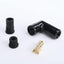 Set botas bujía cerámica negra 90grados comp 8mm