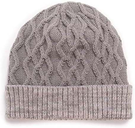 Gorro de Punto Trenzado para Hombre en Invierno