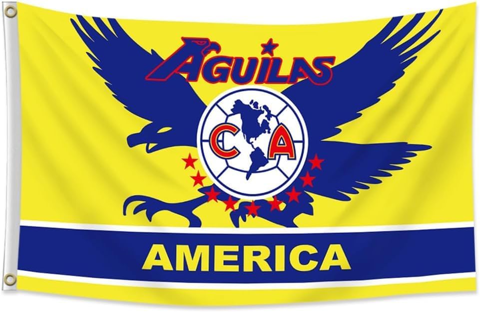 Bandera Aguilas Mexico doble cara 150D poliéster resistente