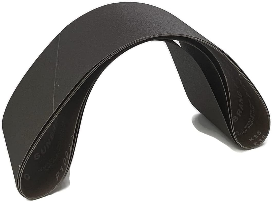 Bandas lijado alúmina grano 80 6x48pulg set 3