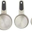 Set 5 Tazas Medidoras Acero Inox con Mangos Magnéticos