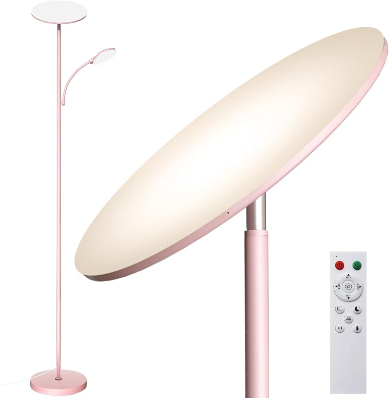 Lámpara LED 2en1 44W 175cm sala control remoto