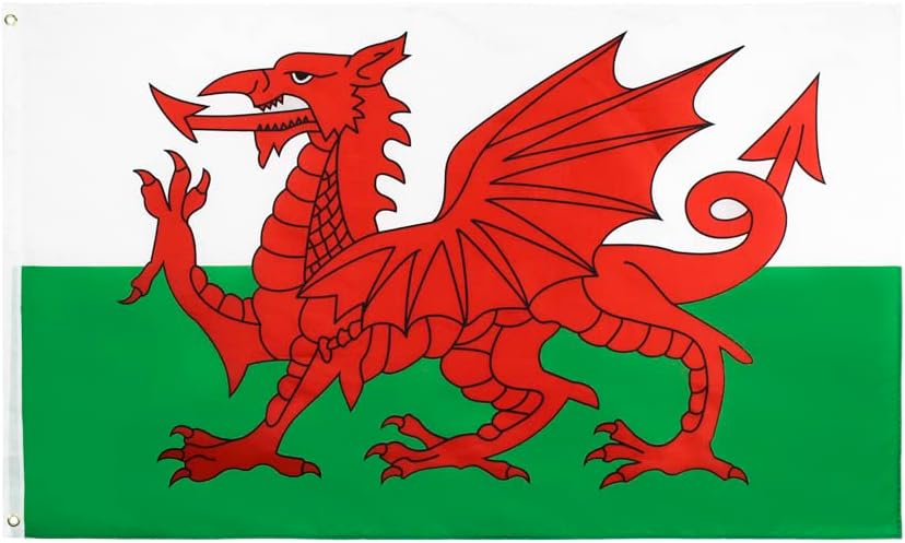 Bandera Gales 3x5ft con ojales latón