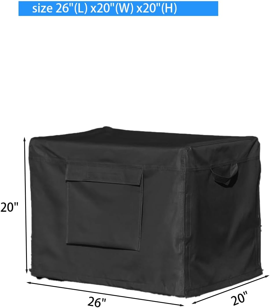 Cubierta generador portátil 26x20x20" resistente 3500W