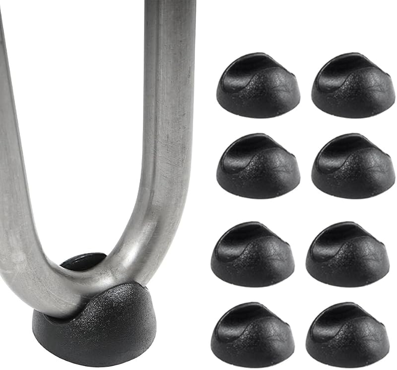8 Pzas Protectores patas silicona antideslizante para muebles negro