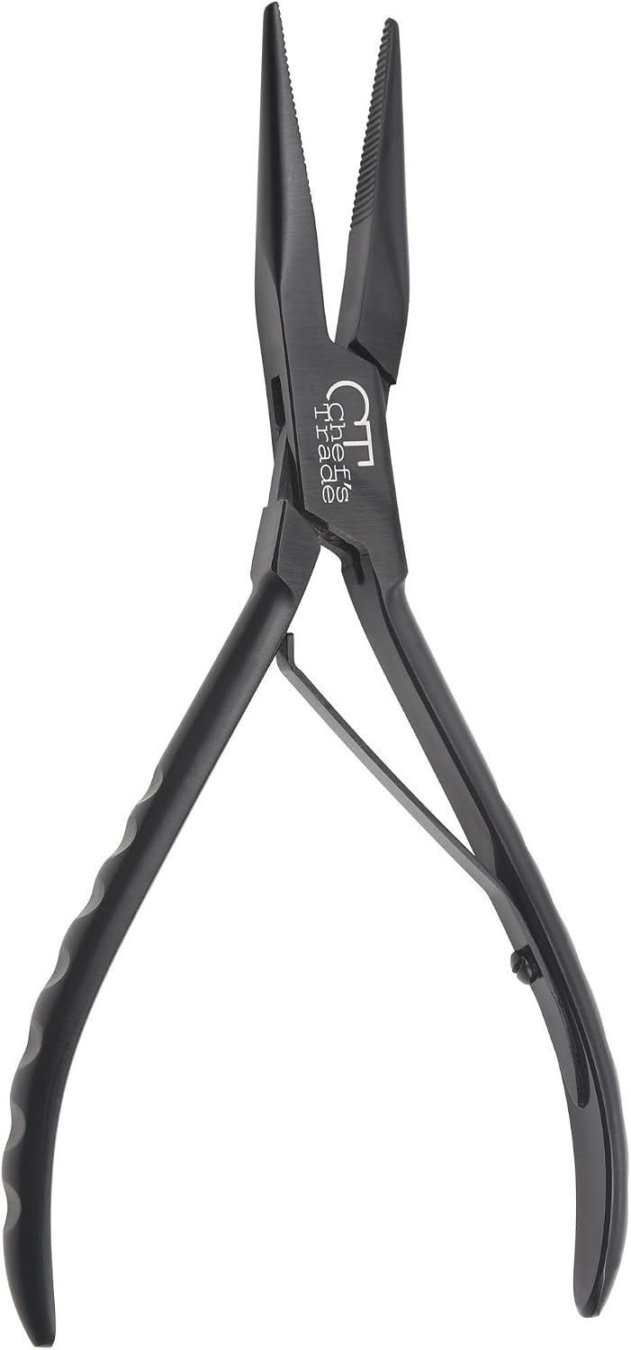 Alicates hueso pescado acero inox negro deshuesador
