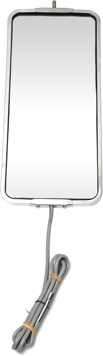 Espejo acero inox 7x16" con luz calentada