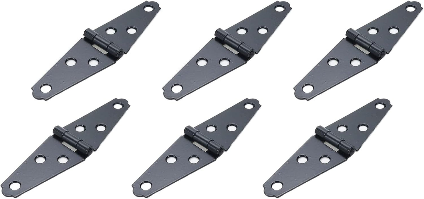 Bisagras puerta hierro negro 2pulg set 6