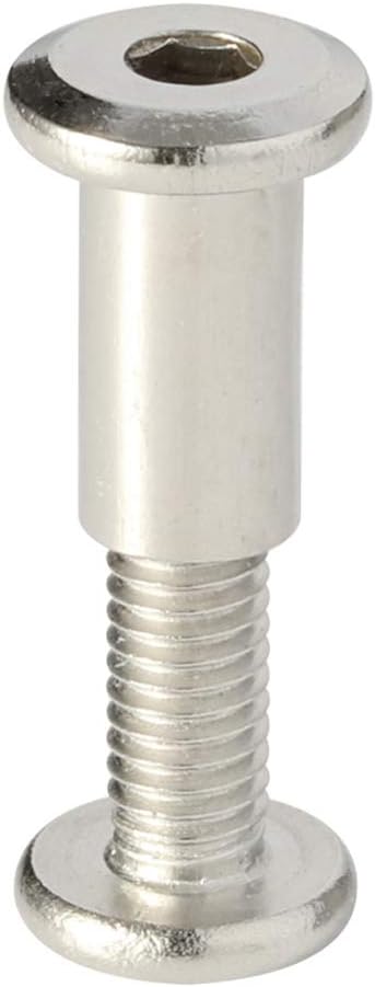 Tornillos M6 x 1.378pulg acero inox 18-8 con tuercas de barril