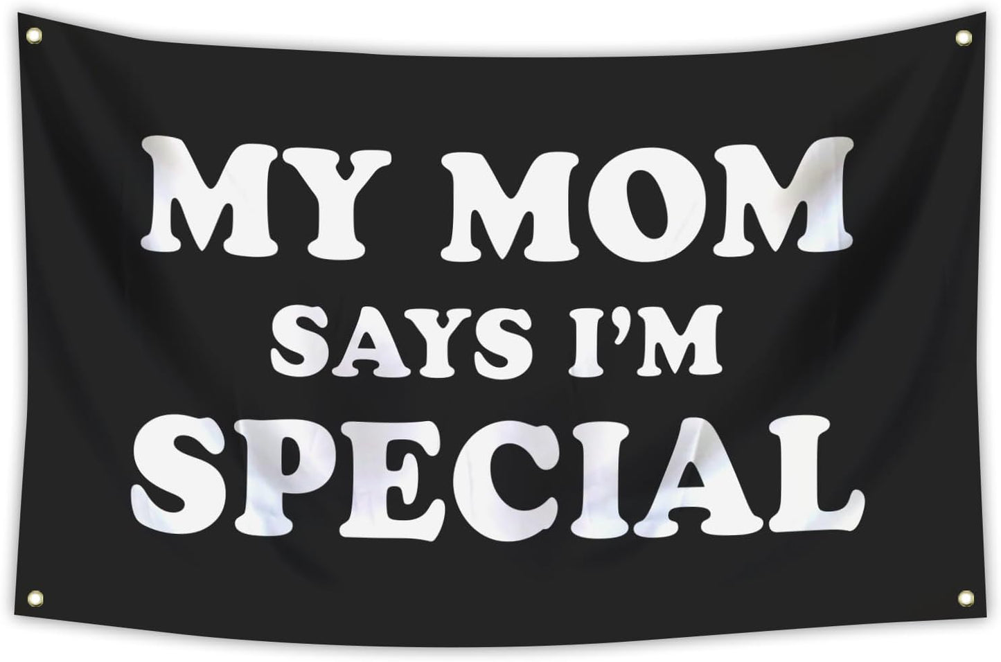 Bandera 3x5ft My Mom Says I'm Special para cuevas y hogar