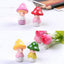 8 Muñecas Hongos Miniatura Decoración Jardín