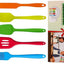 Set 5 espátulas silicona coloridas antiadherente versátil cocina