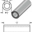 Espaciador acero 1/2x5/16 pulg sin rosca para pernos 5/16