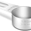 Taza medidora 1/3 taza acero inox con cuchara