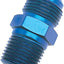 Adaptador presión tubería aluminio anodizado azul