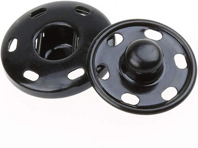 Broches de presión botón cobre 50 juegos 2 pzas metal latón negro