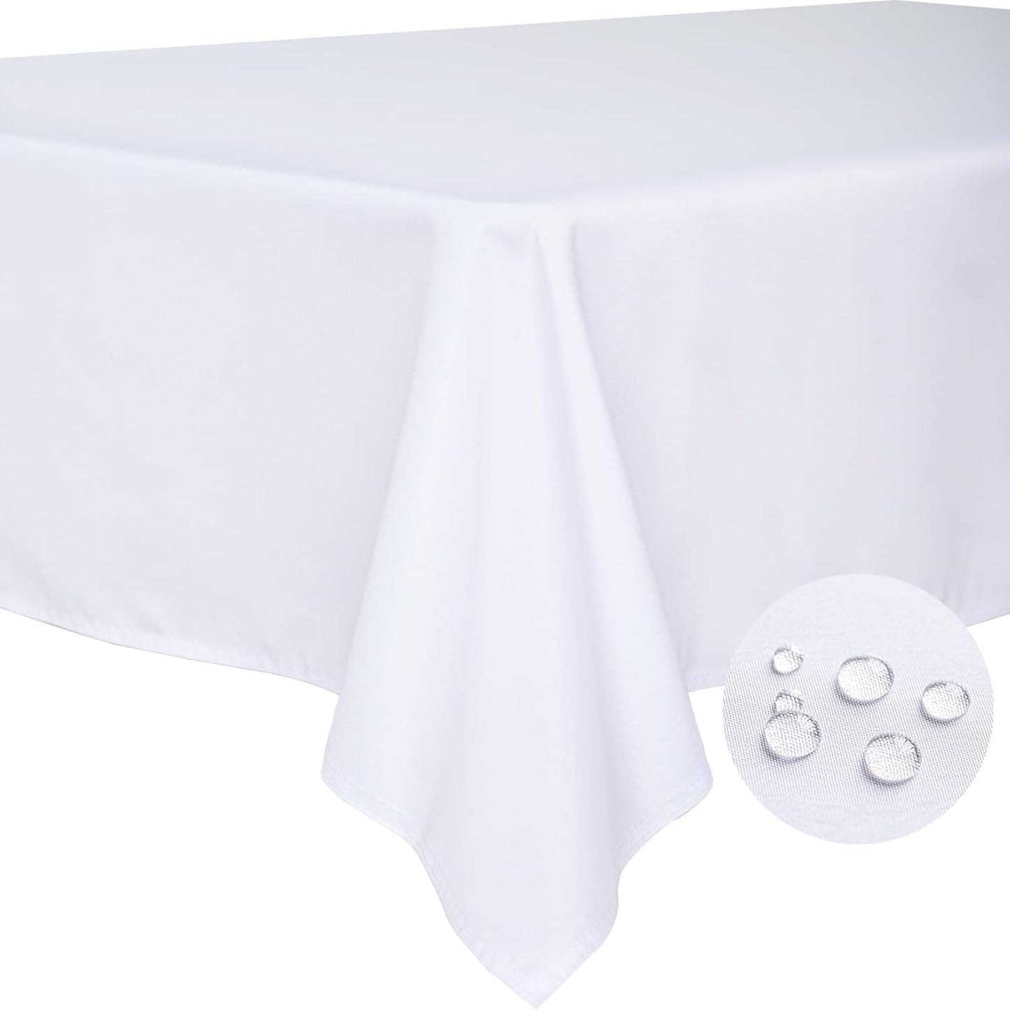 Mantel poliéster 60x60pulg para mesas 6ft exterior sin arrugas