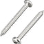 Tornillos autorroscantes redondos acero inox 18/8 304 60 pzas