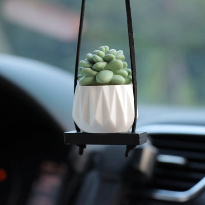 Espejo colgante cactus resina para automóvil