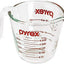Taza medir vidrio Pyrex 8oz color rojo